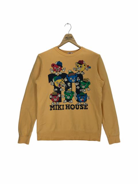 Other Designers Vintage - Miki House Double Side Big Logo Yellow Sweatshirts #2924-43