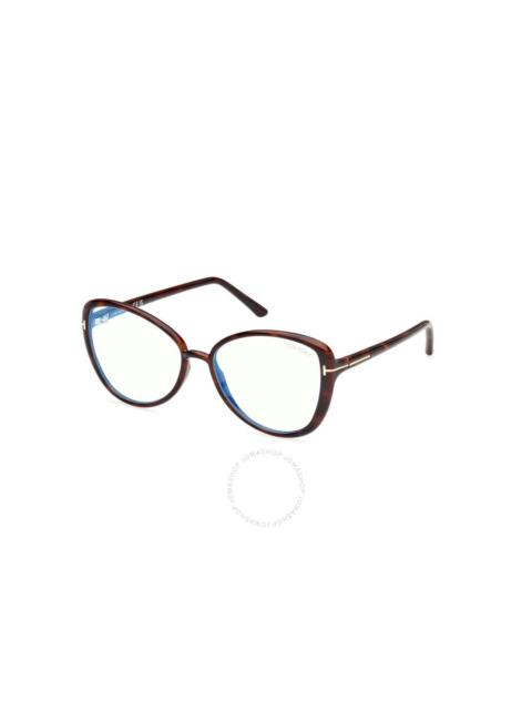 TOM FORD Tom Ford Blue Light Block Butterfly Ladies Eyeglasses FT5907-B 052 55