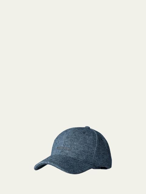 MACKAGE Men's Anderson Wool and Cashmere Logo Baseball Cap