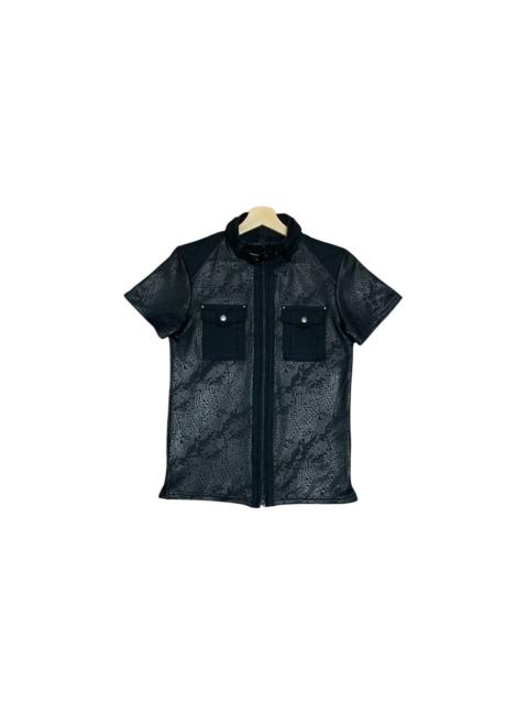 Other Designers Vintage Tornardo Mart Belted Phyton Half Shirt Jacket