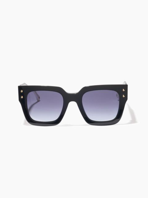 CAROLINA HERRERA Square Frame Sunglasses With Contrast Temples