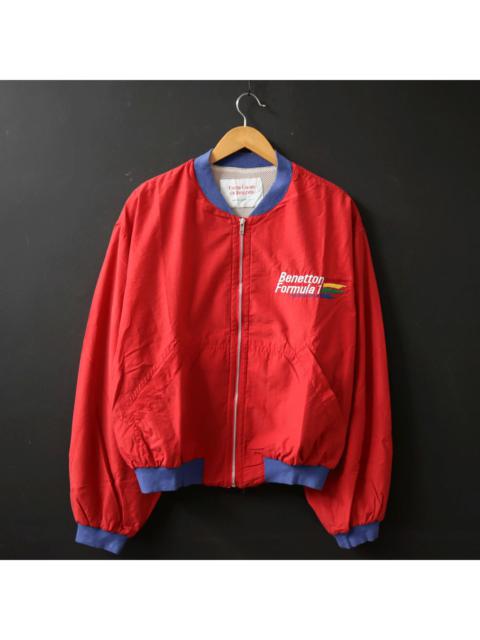 Other Designers Vintage - BENETTON FORMULA 1 Racing Team Big Logo Bomber Windbreaker