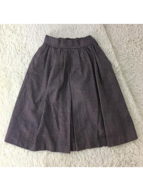 Luxury - Yves Saint Laurent Paris Wool Midi Skirt