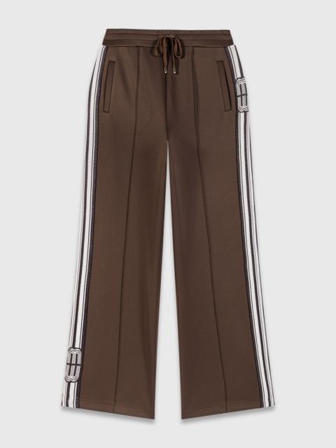 maje Straight-striped trousers