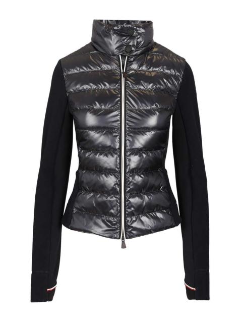Moncler Grenoble Moncler Grenoble Women Padded Cardigan In Shiny Nylon
