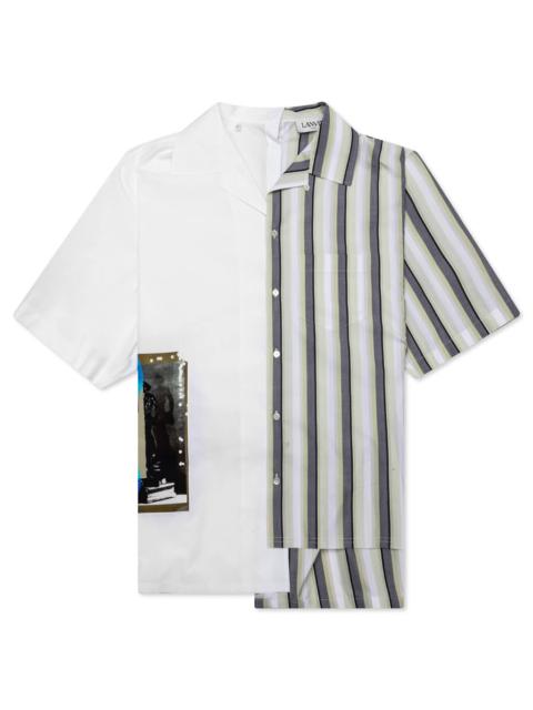 Lanvin BIGOUT SHORT SLEEVE IN POPLIN - OPTIC WHITE