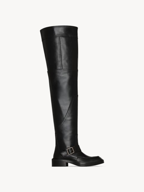 SAINT LAURENT JOE OVER-THE-KNEE BOOTS IN SMOOTH LEATHER
