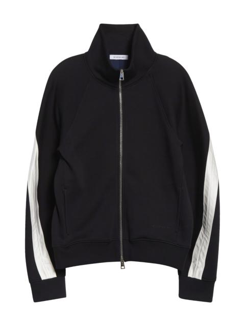 Givenchy Givenchy Scuba Knit Full Zip Track Jacket in Black at Nordstrom