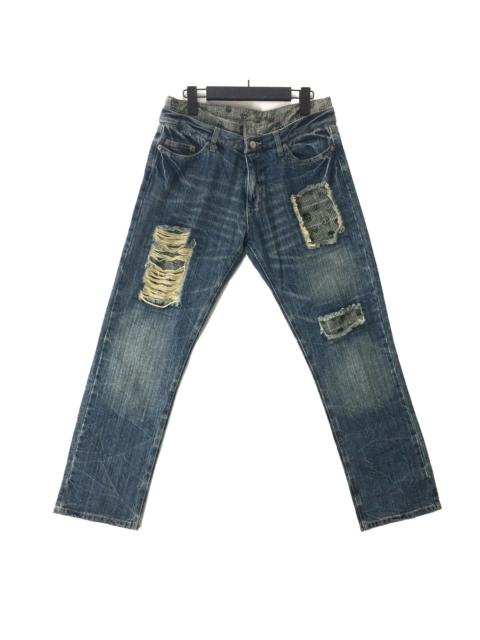 Other Designers Japanese Brand - Distressed Patches Skull Jeans