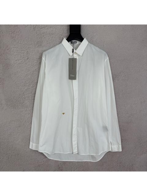 Dior Dior Cotton Shirt With Yellow Bee Embroidery