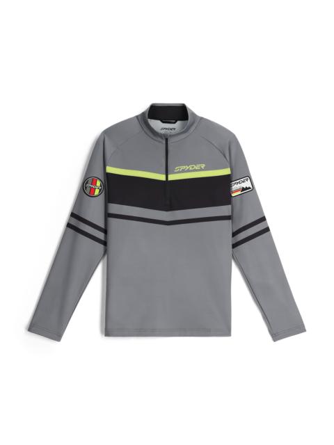 SPYDER Mens Legacy Half Zip T-Neck - Storm