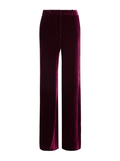 L'AGENCE Pilar Velvet Wide-Leg Pant
