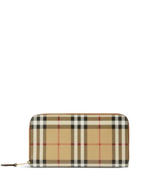 BURBERRY ZIPPERED CHECK WALLET ACCESSORIES