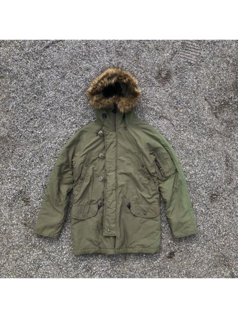 Other Designers Faded Alpha Industries parka with faux fur hoodie