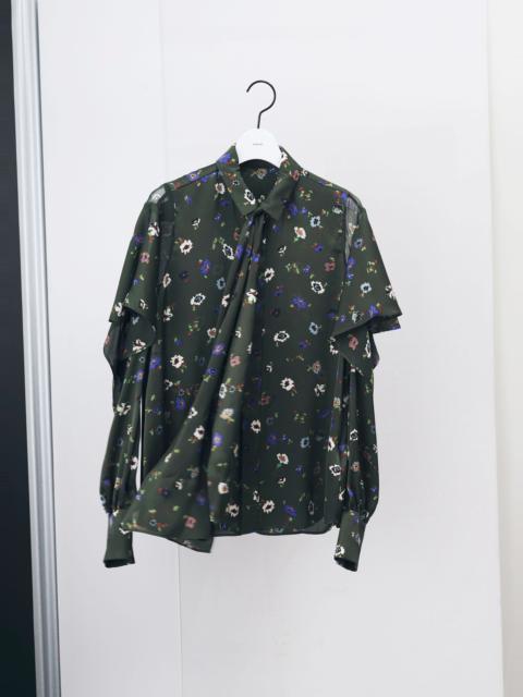 sacai Floral Print Blouse