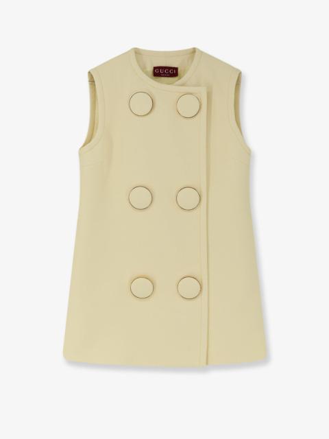 GUCCI Viscose Vest With Maxi Buttons