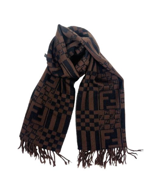 FENDI AUTHENTIC FENDI MONOGRAM MUFFLER WINTER SCARF NECKERCHIEF