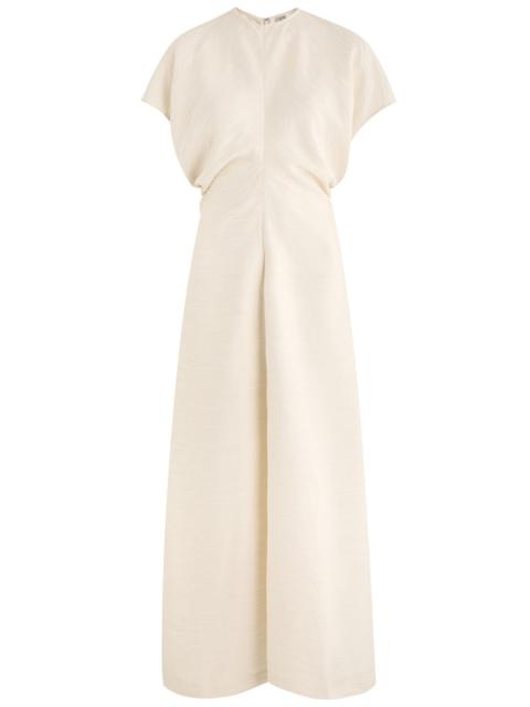 Toteme Crinkled Woven Midi Dress