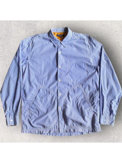 Comme Des Garçons CDH Homme Stripped Kangaroo Pocket Shirt Jacket