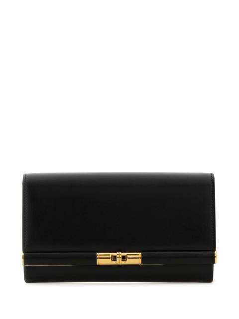 Dolce & Gabbana Black leather Marlene clutch