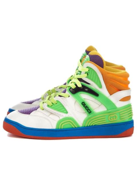 GUCCI (WMNS) Gucci Basket High'White Green Purple' 661310-2SH80-9062