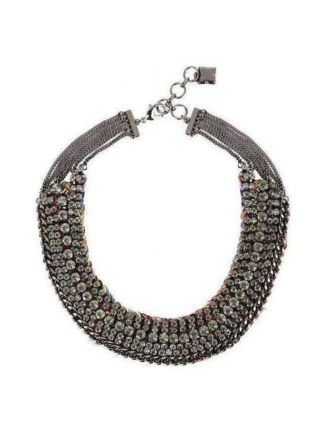 Other Designers Stone and Thread Collar Necklace