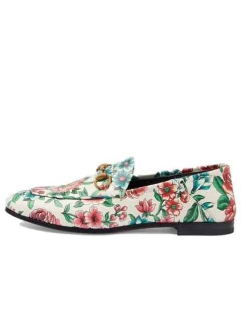 Gucci Horsebit Floral Print Multicolor Loafers
