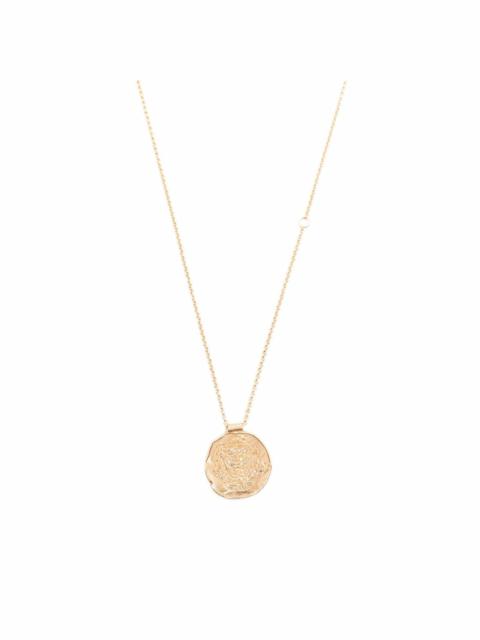 Zodiac medal necklace