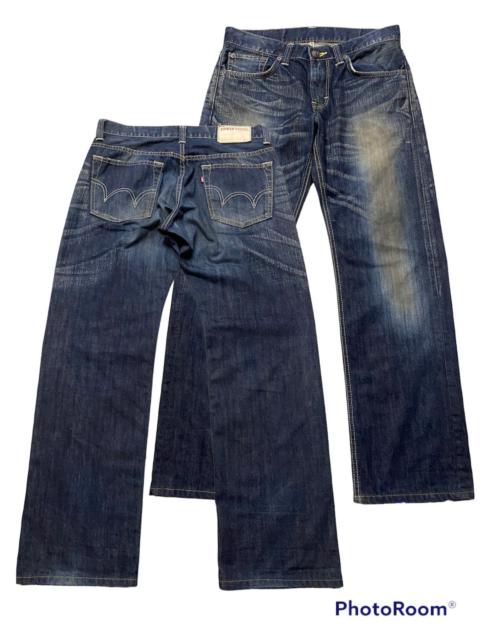 Other Designers Baggy Jeans Mud Rusty Japanese Edwin Distressed Denim