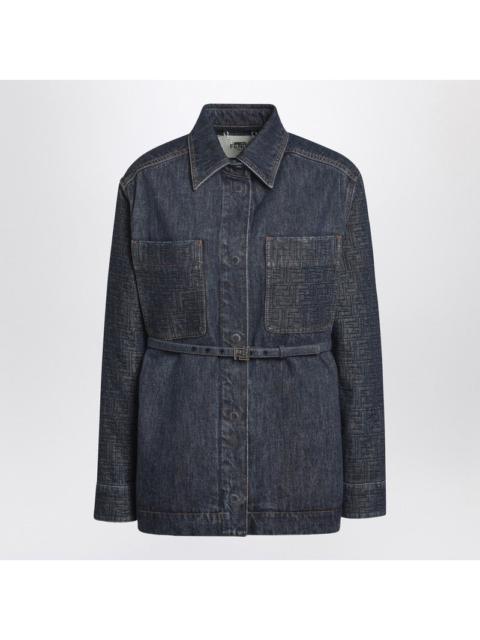 FENDI Fendi Go-To Jacket In Dark Blue Denim Women