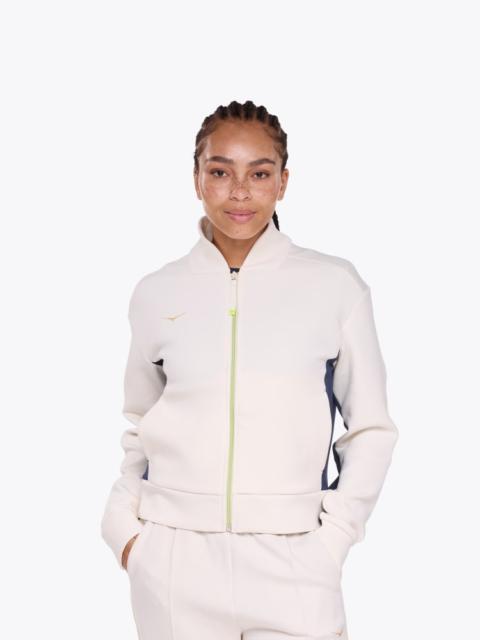 HOKA Women's Kaitoro Knit Jacket in Alabaster/Varsity Navy