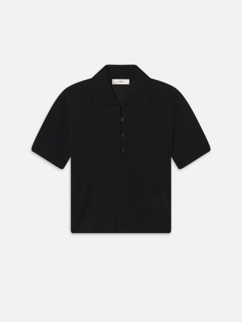 FRAME The Smart Polo in Black