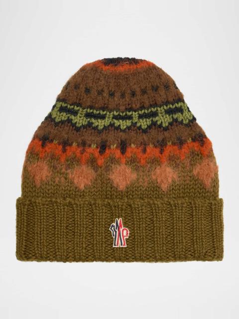 Men's Patterned Wool Beanie