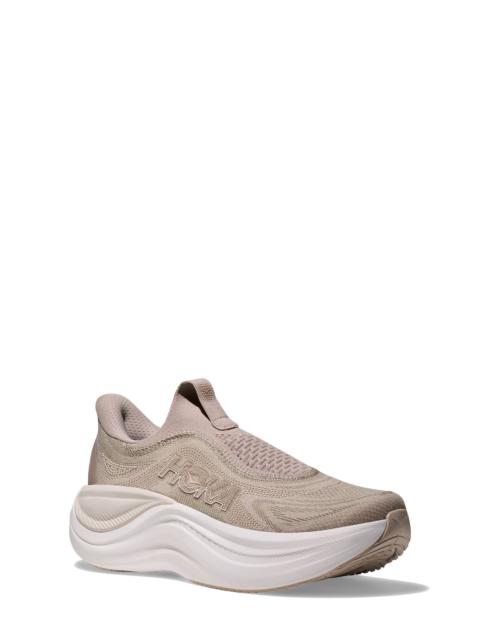 HOKA HOKA Skyward Laceless Recovery Sneaker in Putty /White at Nordstrom
