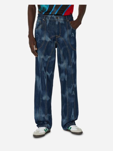 Ahluwalia Smiley Signature Low Rise Jeans Indigo