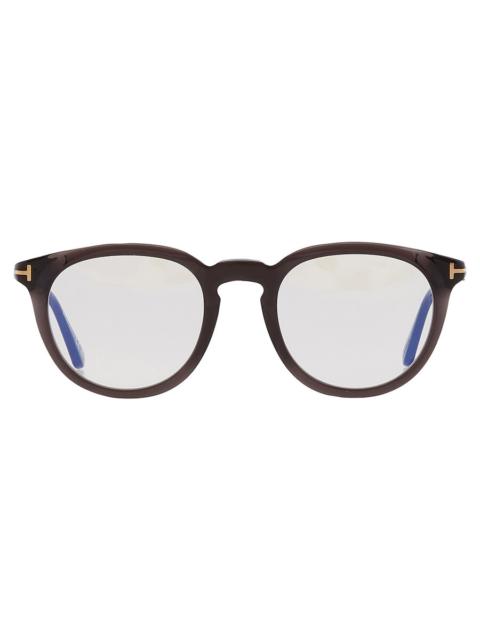 TOM FORD Tom Ford Blue Light Block Round Men's Eyeglasses FT5905-B 005 49