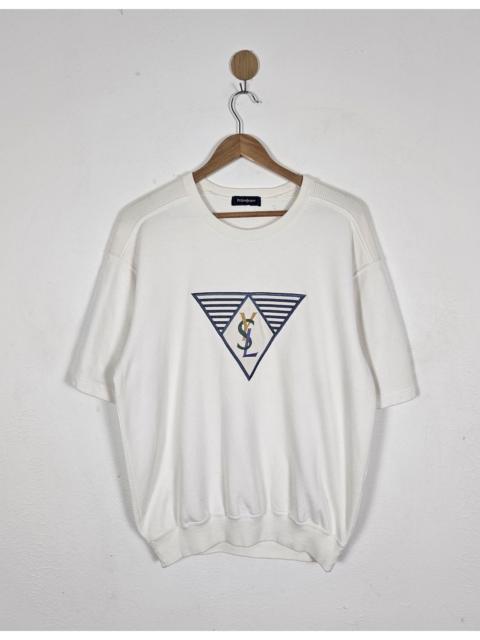 SAINT LAURENT Vintage Yves Saint Laurent YSL Embroidery sweatshirt