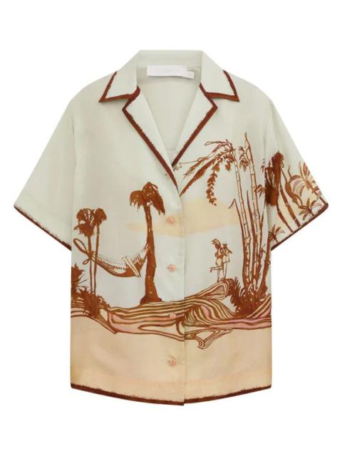 Zimmermann Coco Short Sleeve Shirt