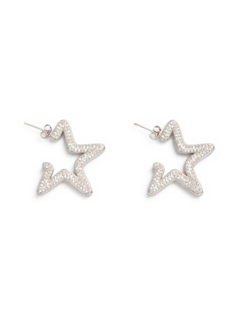 Collina Strada CRYSTAL CLEAR SUPER STAR HOOPS