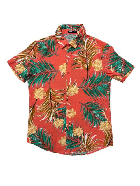 Other Designers SHEIN button up shirt with a tropical leaf and flower patern