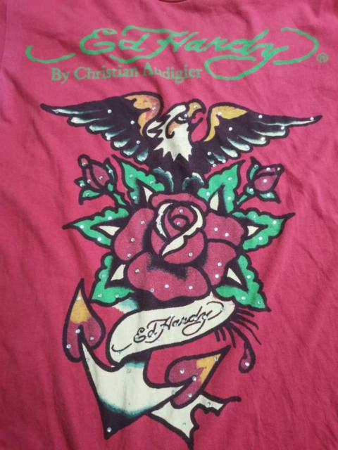 Other Designers Skulls - Vintage Ed hardy Christian Audigier Red Vintage Skull
