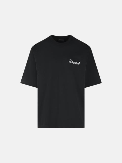 DSQUARED2 BLACK COTTON T-SHIRT