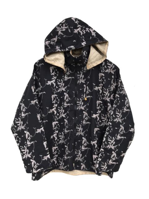 Other Designers Japanese Brand - Japanese Brand Black All Over Print Light Hoodie Jacket