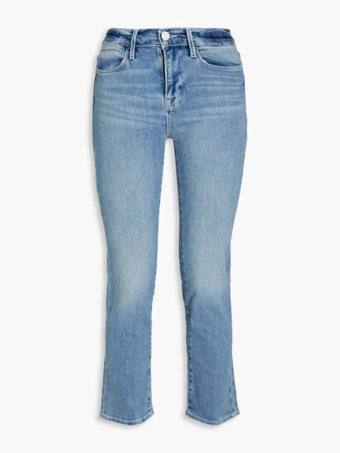 FRAME Le High Straight cropped mid-rise straight-leg jeans