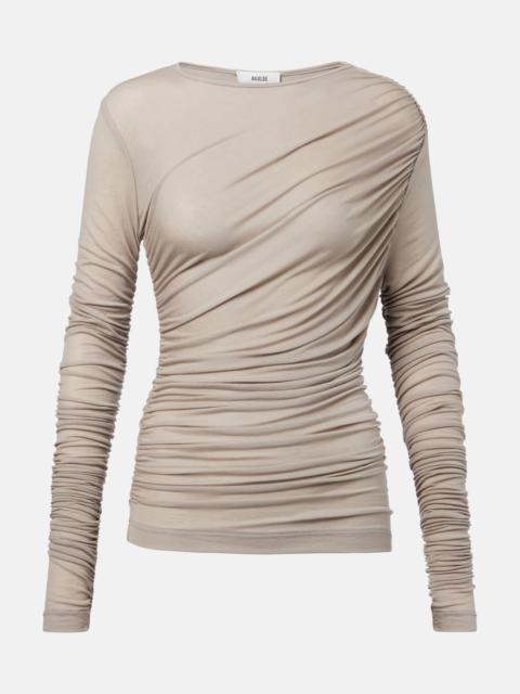 AGOLDE Tania Twist ruched top