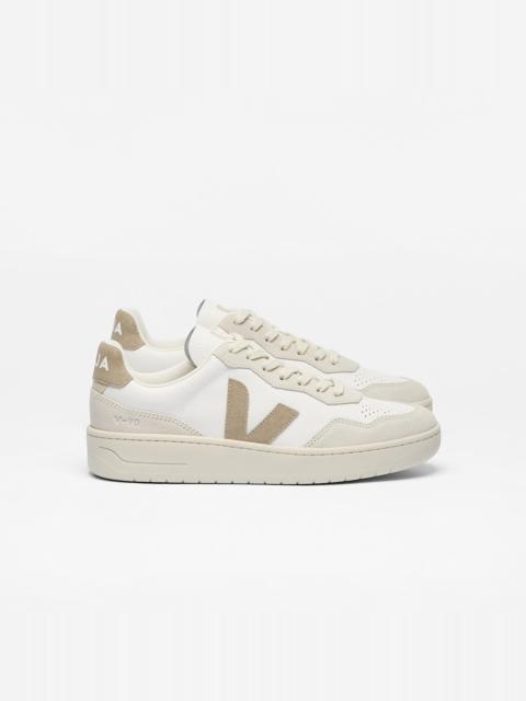 VEJA V-90 LEATHER WHITE TAUPE