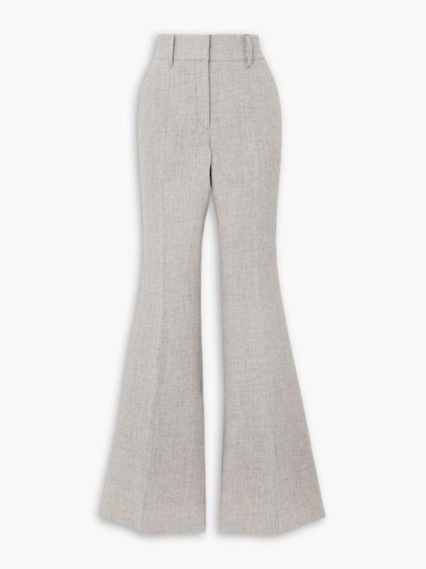 GABRIELA HEARST Rhein cashmere and linen-blend flared pants