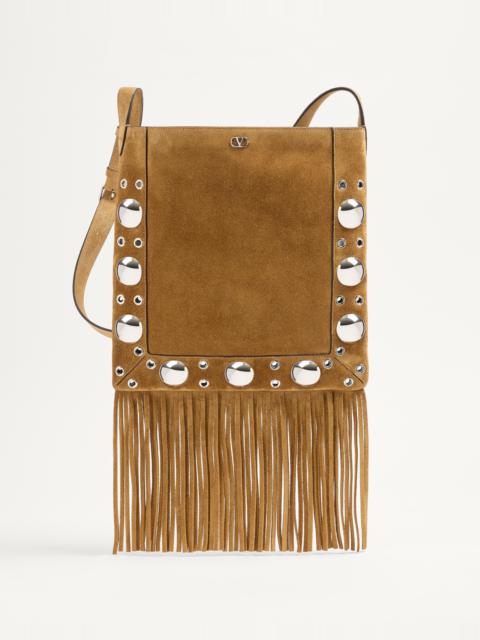 Valentino VALENTINO GARAVANI NELLCÔTE SUEDE SHOULDER BAG WITH FRINGES