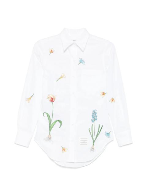 Thom Browne Classic Flowers And Buds Shirt