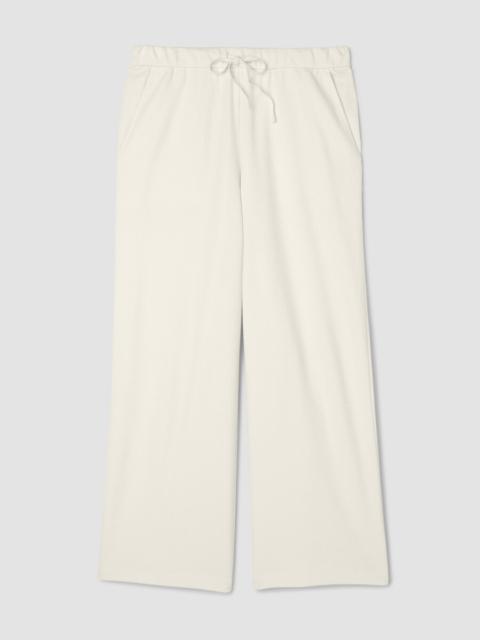 EILEEN FISHER Waffle Cotton Blend Doubleknit Wide-Leg Pant